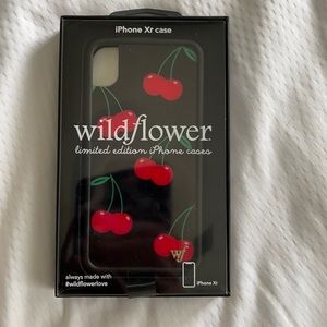 Black Cherry Wildflower Case for iPhone XR